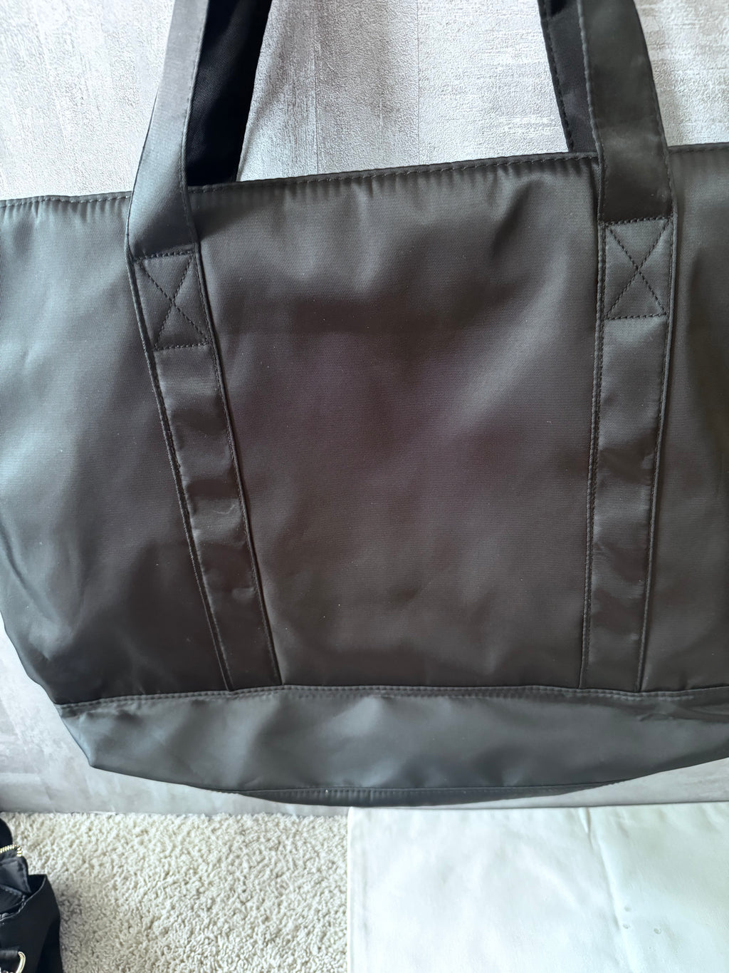 Plain Black Duffel Bag