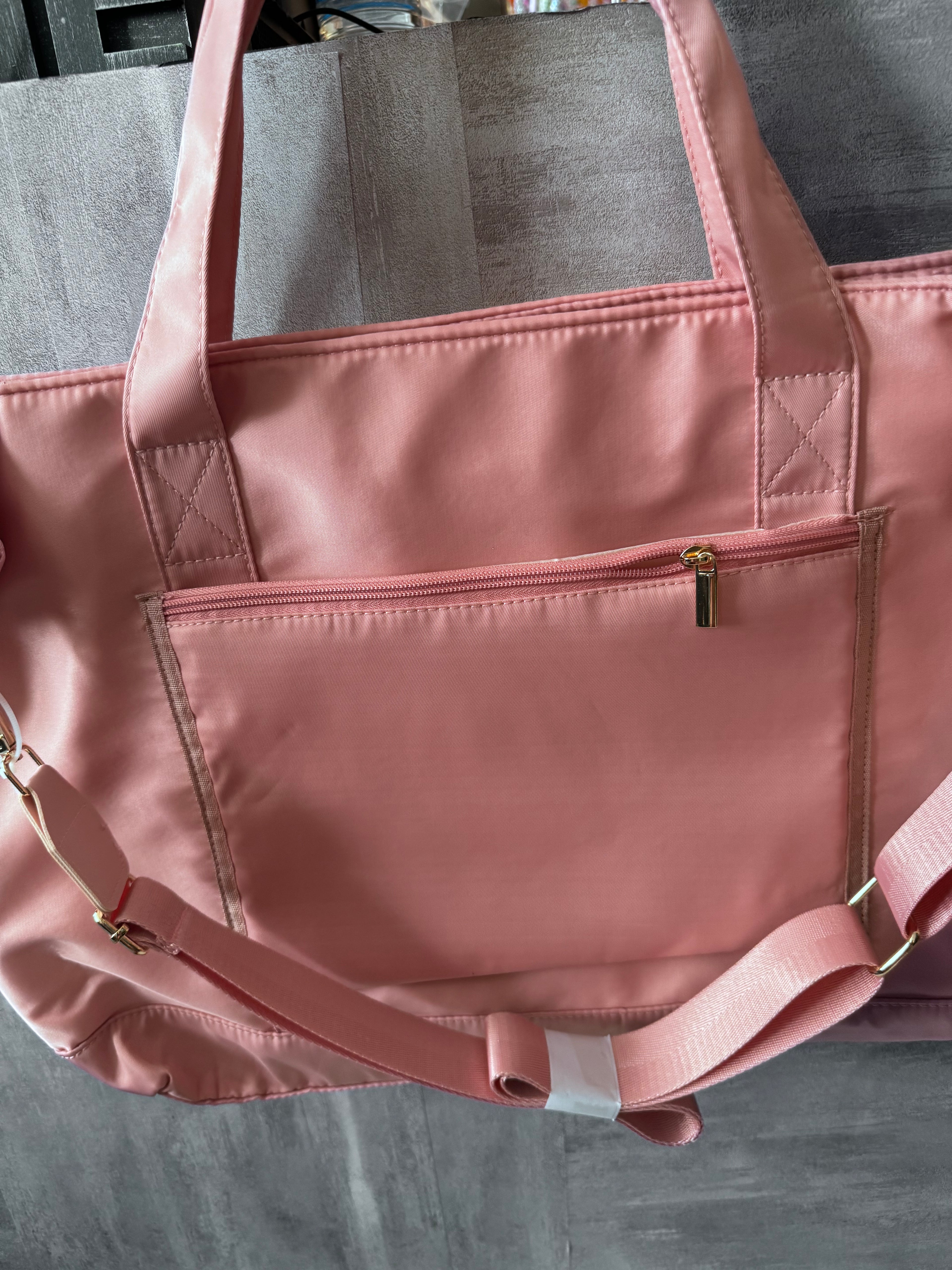 Boots and Bows Pink Travel Duffel Bag